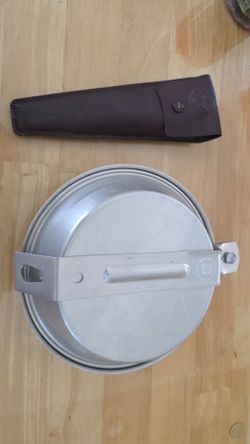 Vintage Boy Scout utensils and dish set