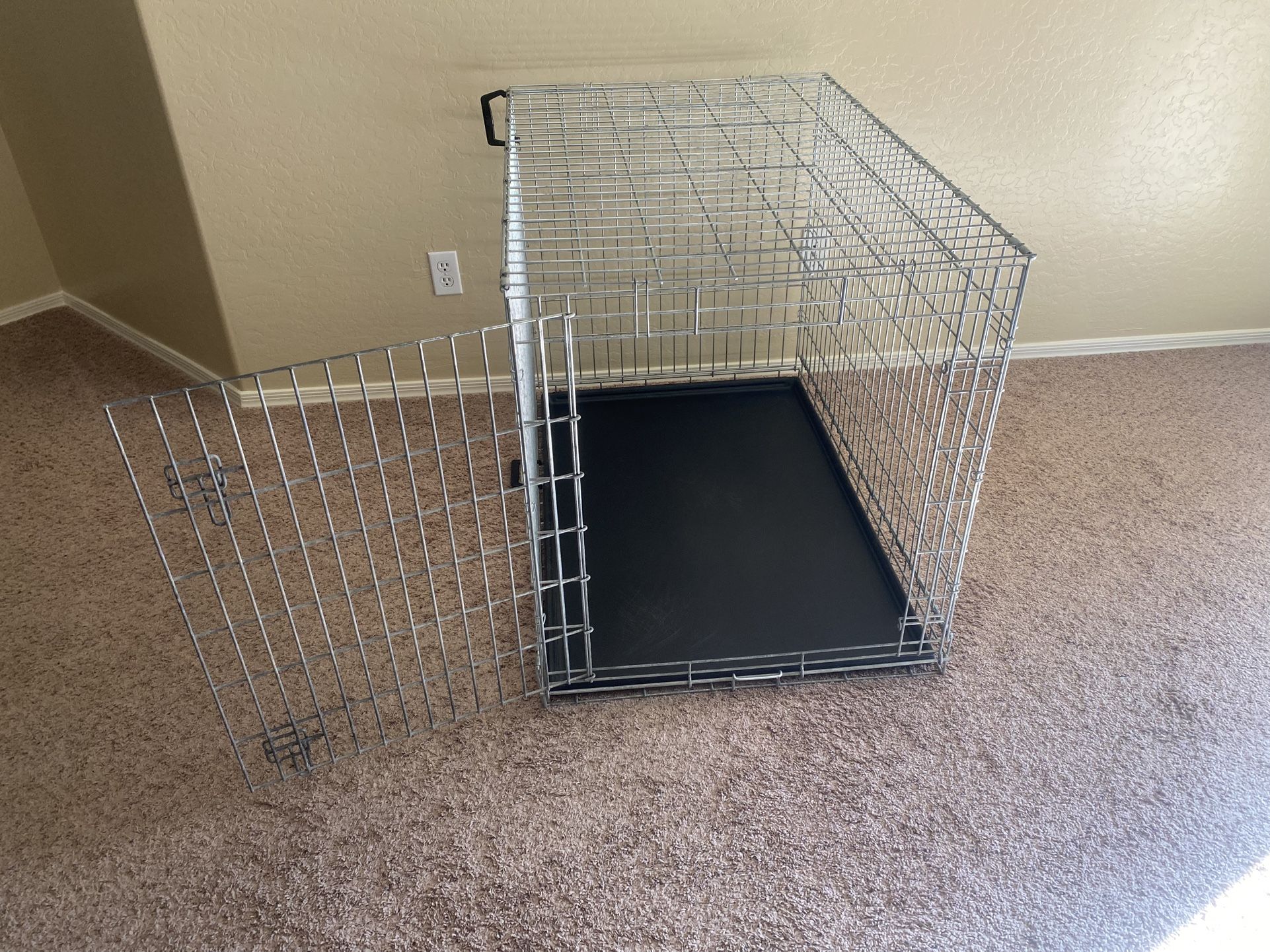 Extra Large Steel Metal Dog Kennel Crate 42X32X29 