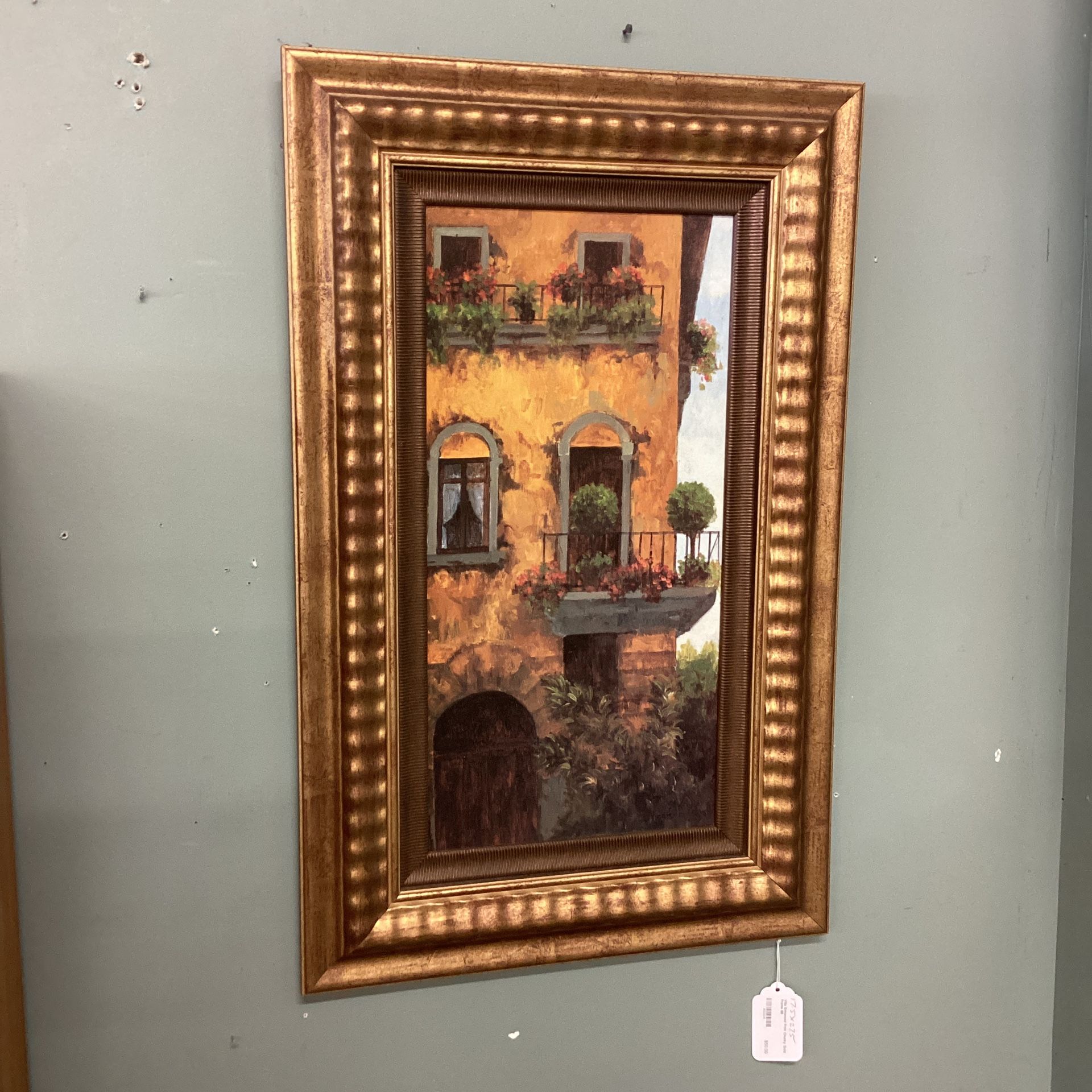 Villa Enhanced Print Chunky Gold Frame