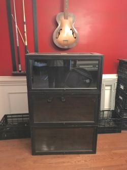 Antique Barristers (Lawyers) Bookcase Cabinet Lycoming Furniture Company