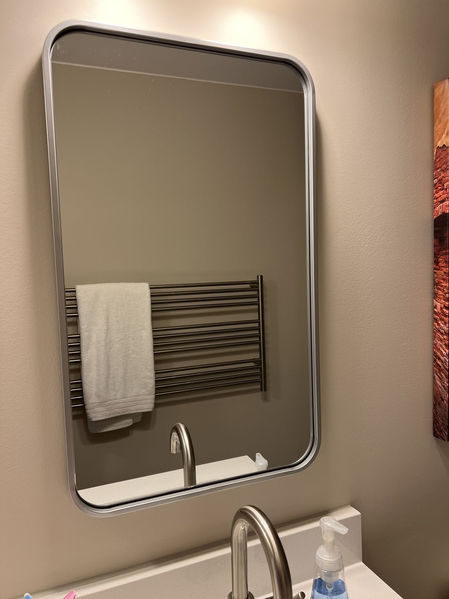 Sabine Metal Rounded Rectangle Wall Mirror