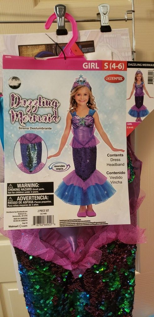 Girls Dazzling Mermaid Costume