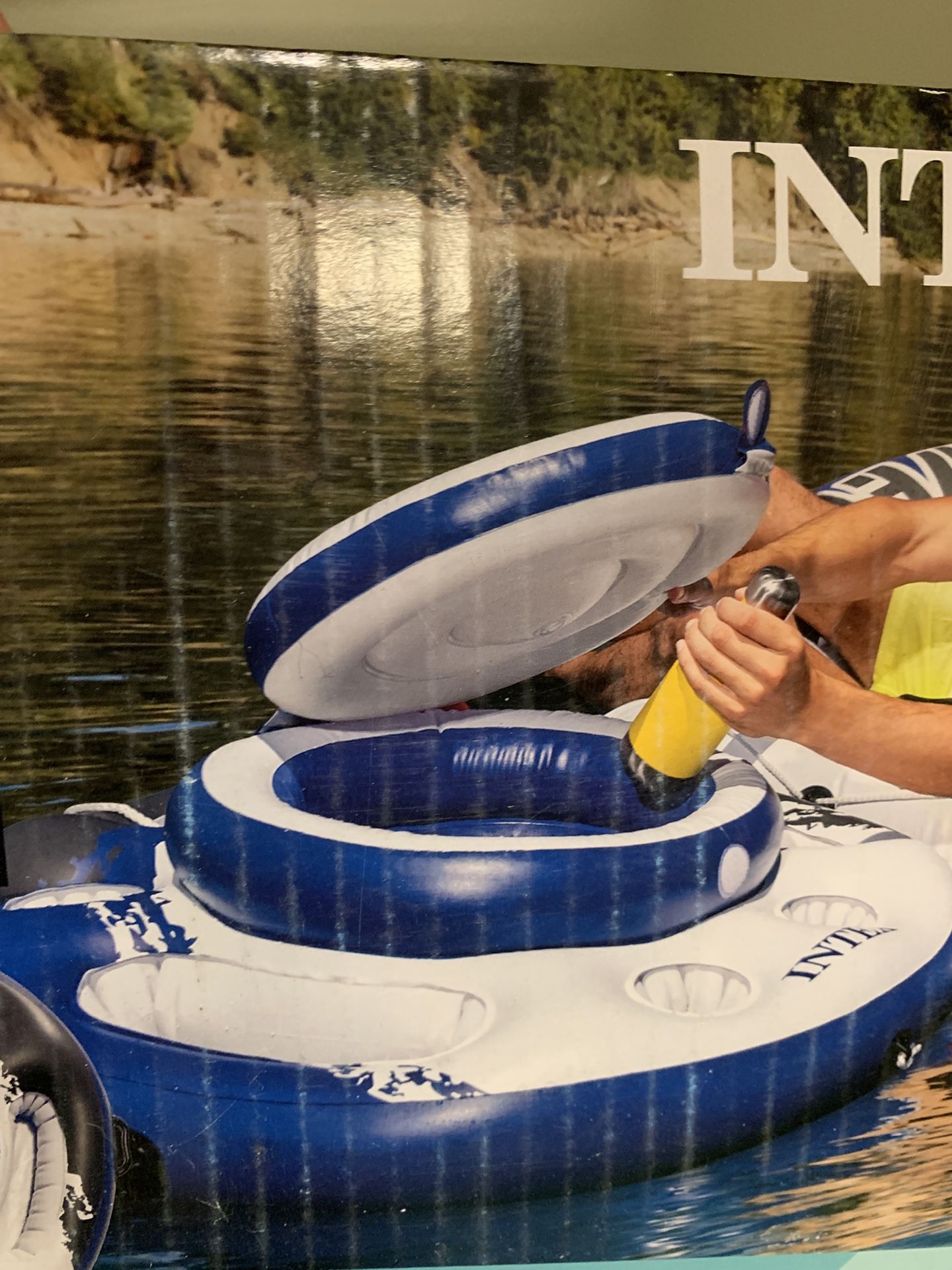 Large Floating Inflatable Ice Cooler