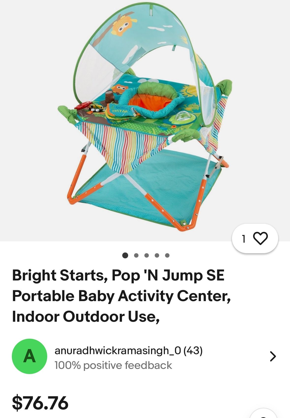 Indoor Outdoor Portable Activity Center 