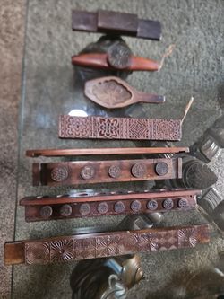 Vintage Korean rice cake molds