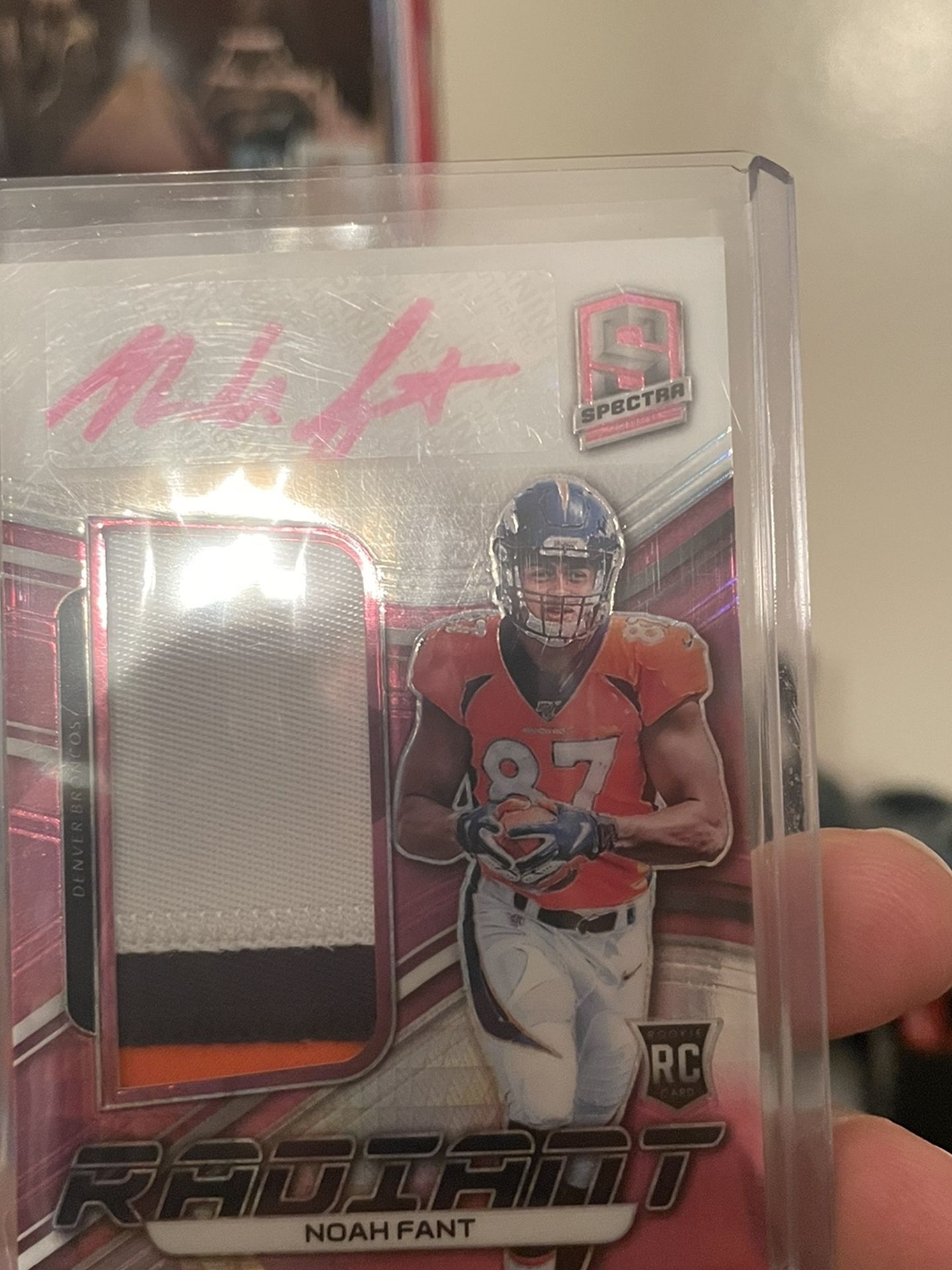 Noah Fant Radiant Pink Auto