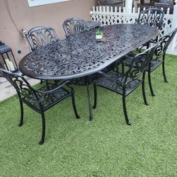 Aluminum Patio Set/ Outdoor Furniture Dining Table And Chairs