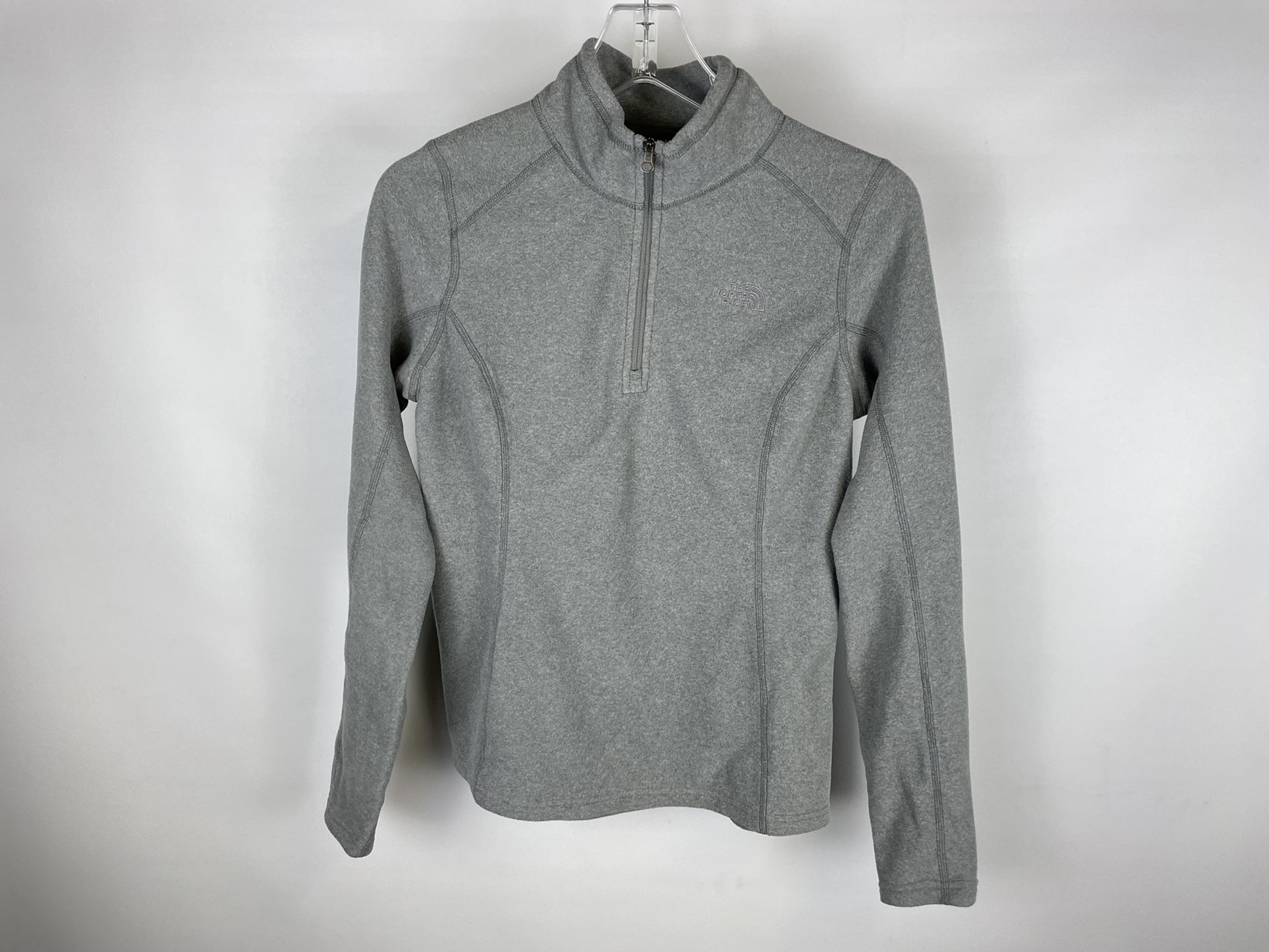 NWT THE NORTH FACE GREY WOMEN'S EXTRA SMALL XS FLEECE GLACIER 1/4 ZIP PULLOVER!