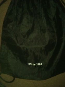 Balenciaga black outdoor string bag