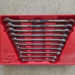 Snap On 12 Point SAE Flank Drive Plus Combination Wrench Set