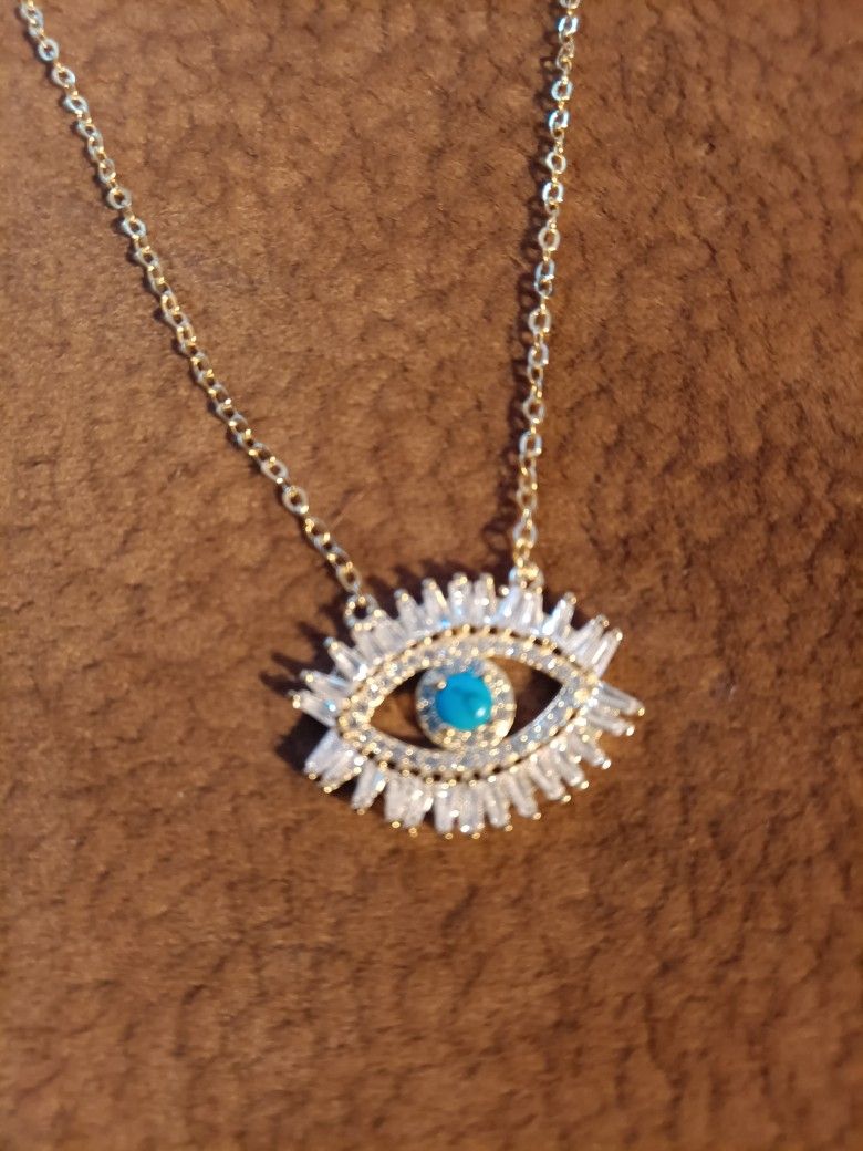 Necklace Eye with Turquoise Stone