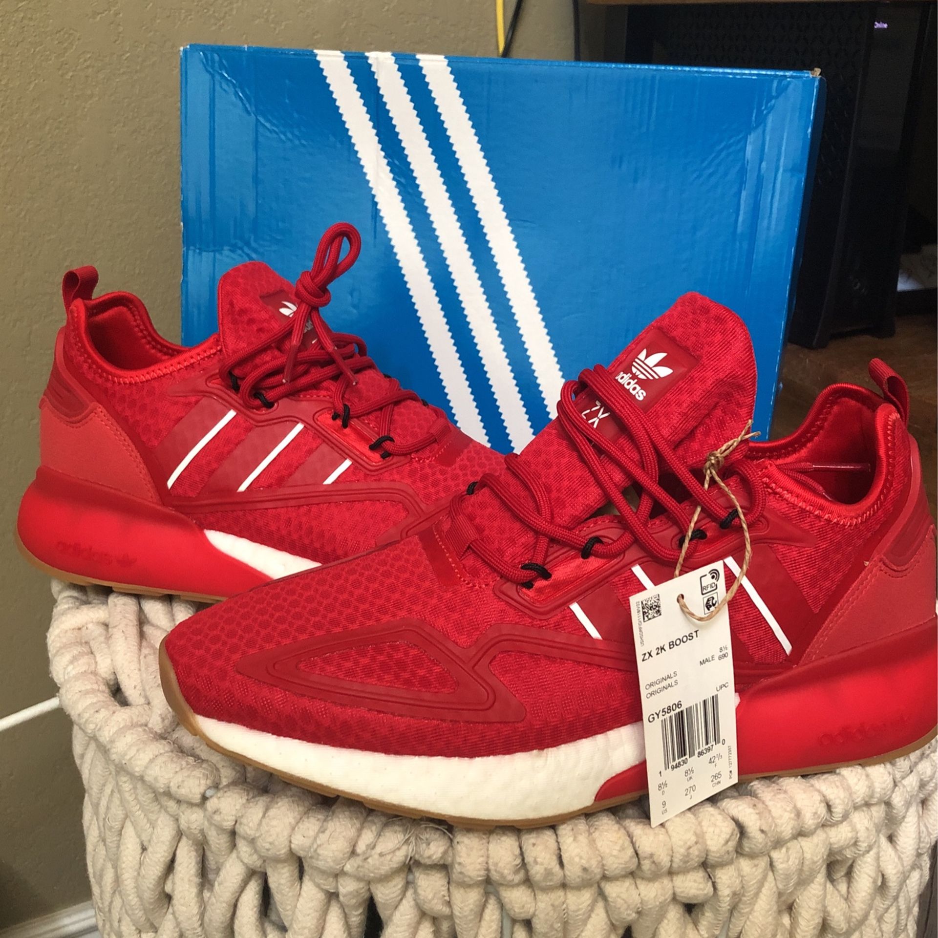 ADIDAS SHOES ZX 2K BOOST SIZE 9