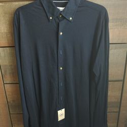 Peter Miller Crown Men's Oxford Formal Casual Dress Long Sleeved Shirt