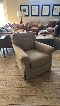 CRATE & BARREL Harborside Swivel Chairs