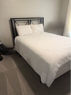 Queen Size Bed Frame/Mattress/Box Spring