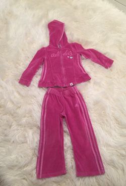 pink Adidas track pants size 3T