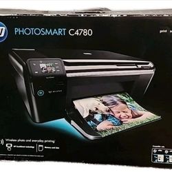 HP Printer Photosmart C4780 Printer - Wireless All-in-1 Inkjet Print Scan Copy