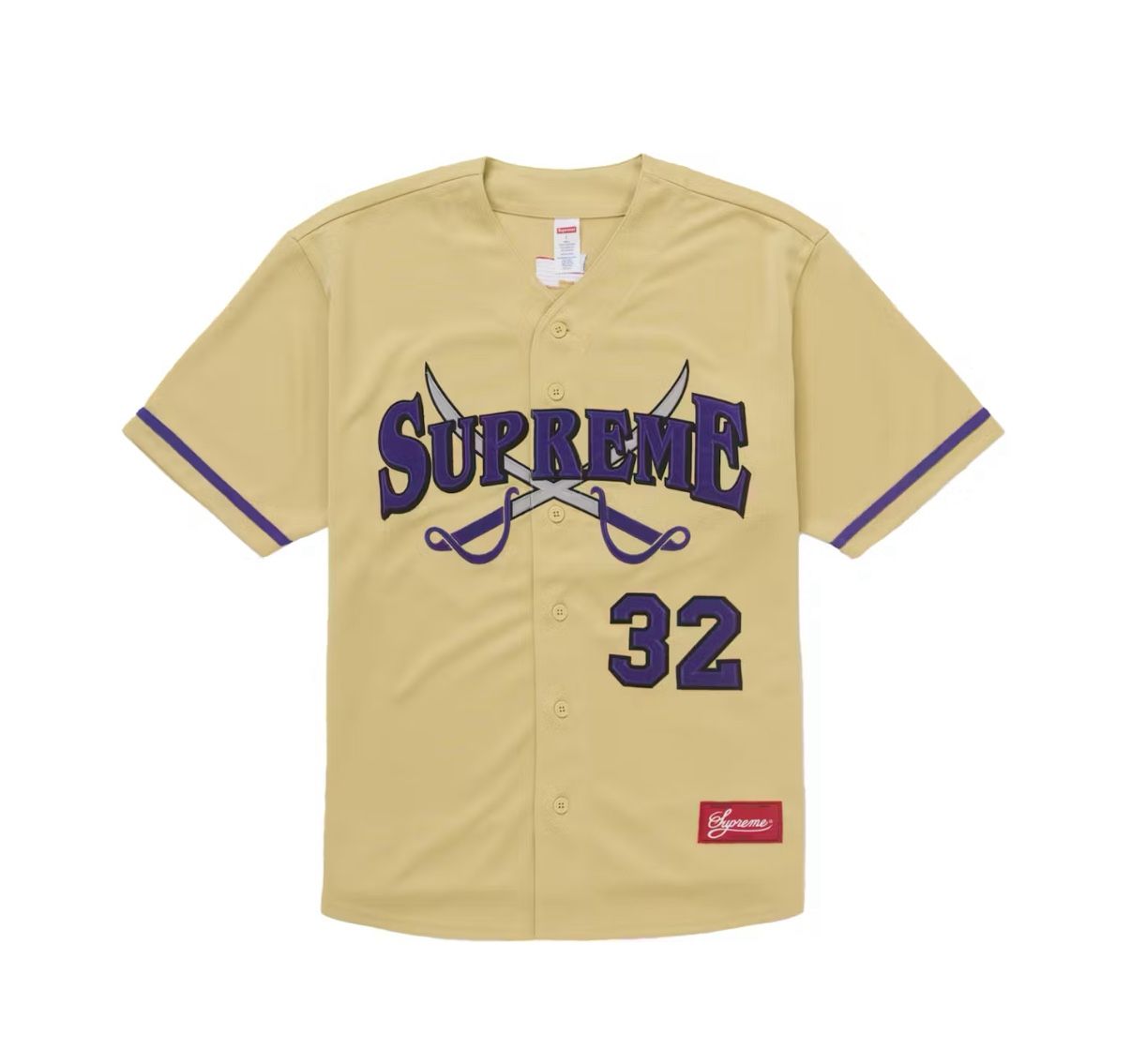 Supreme Swords Baseball Jersey Gold