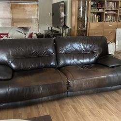 Ashley Furniture Leather Couch 