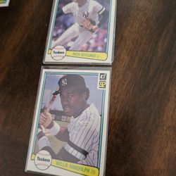 New York Yankees 1982 Donruss Baseball Cards Lot 