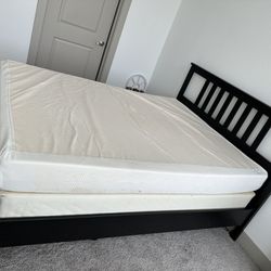 Queen-size Bed Frame + Box Spring + Optional Mattress
