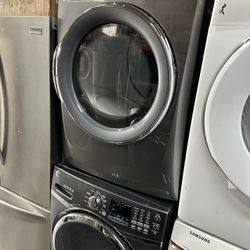 washer dryer set electric front load 