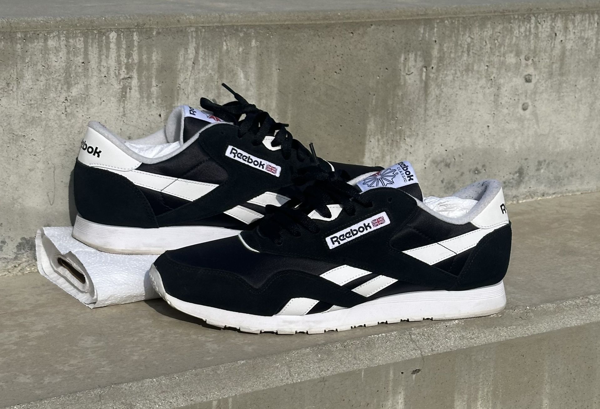 Reebok Classic Black/white Size 13 π₯