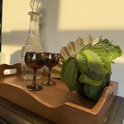 Vintage Wood Serving Tray