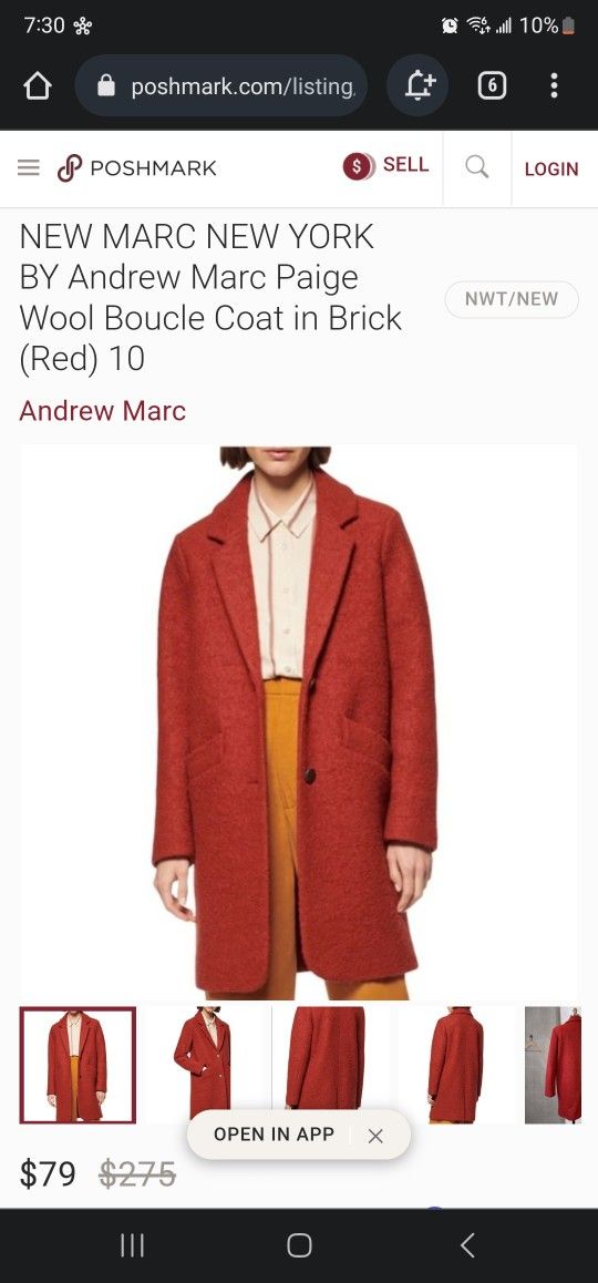 Marc new york paige bouclé coat 2025