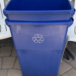 2 Blue Recycle Bins/Cans $20 Each
