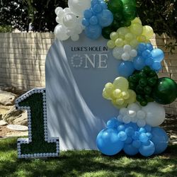 Balloons And Backdrop 