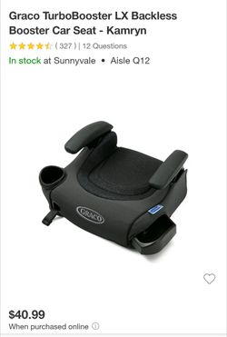 Graco turbobooster Backless Booster Seat