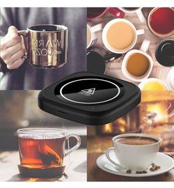 Coffee Mug Warmer, Auto Shut Off Induction Electric Beverage Warmer Plate (Black) High/Low/On&Off 