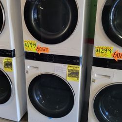 LG ThinQ WashTower Single Unit Front Load Washer 4.5 Cubic Feet  AND  Gas Dryer 7.4 Cubic Feet  IR