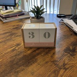 Calendario En Madera 