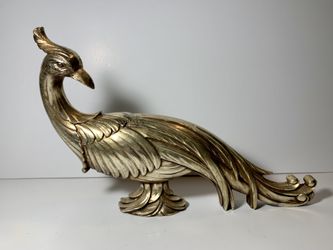 Ceramic Peacock Decor Piece