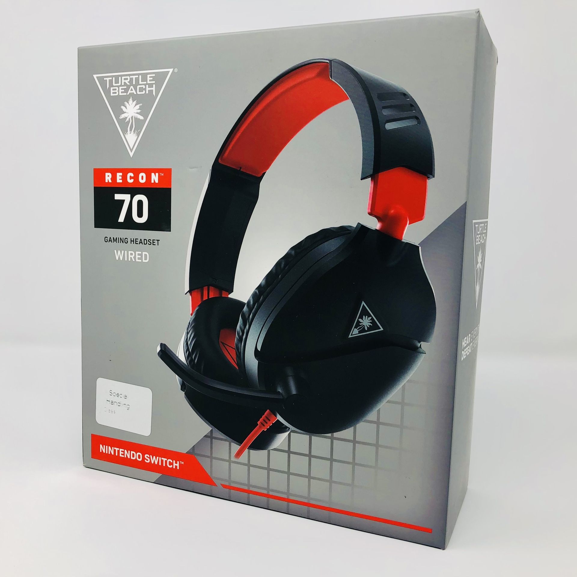 Turtle Beach Recon 70 Wired Gaming Headset for Nintendo Switch/Xbox One/Series X|S/PlayStation 4/5 - Red/Black