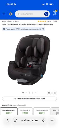 x2 - Safety 1st Grow and Go Sprint All-in-One Convertible Car Seat - Excellent Condition