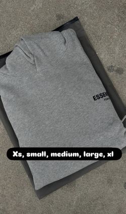 xs dark oat essential hoodie