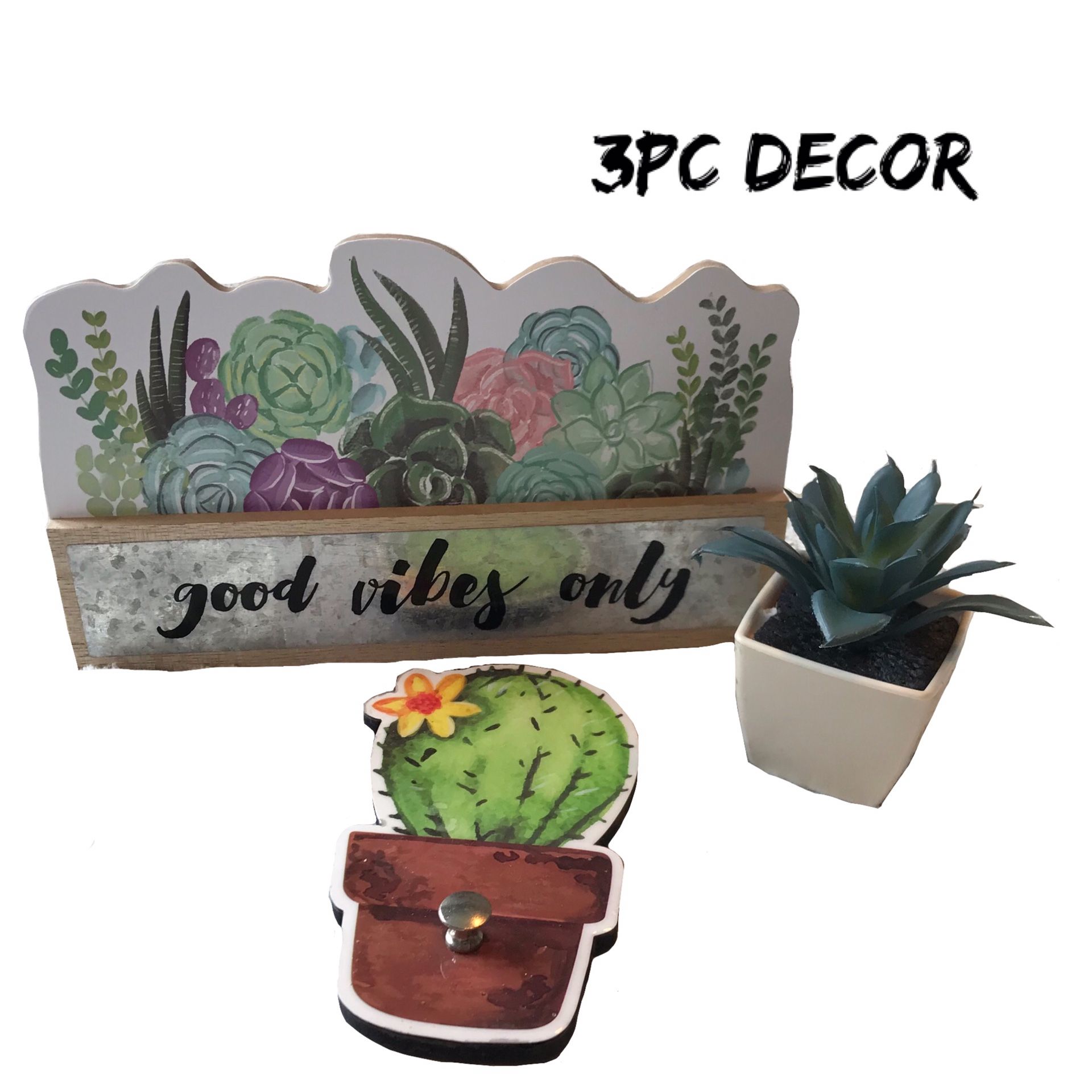 NWT Mix/Match 3Pc Decor Set