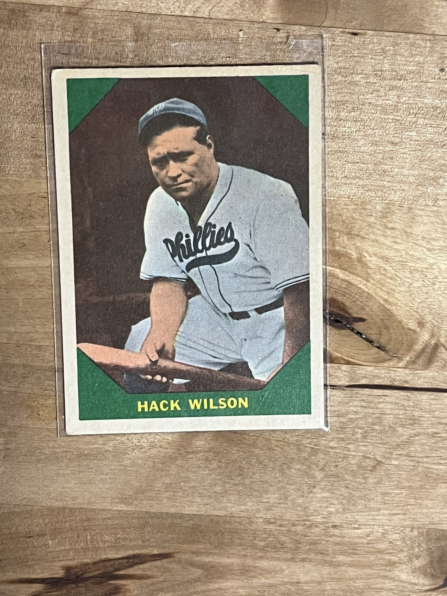 1960 Fleer Baseball Hack Wilson Baseball Card 