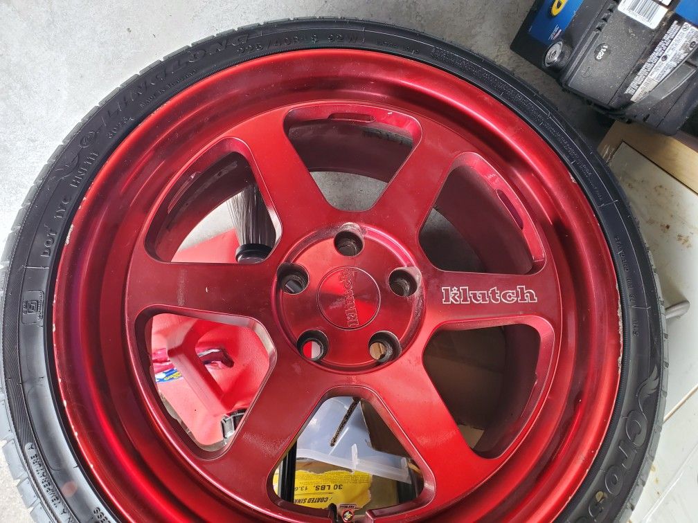 18" klutch rims 5x114.3mm 