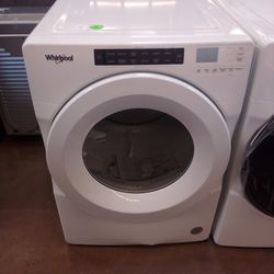 Whirlpool 7.4 Cu Ft Front Load Long Vent Gas Dryer With Intuitive Controls