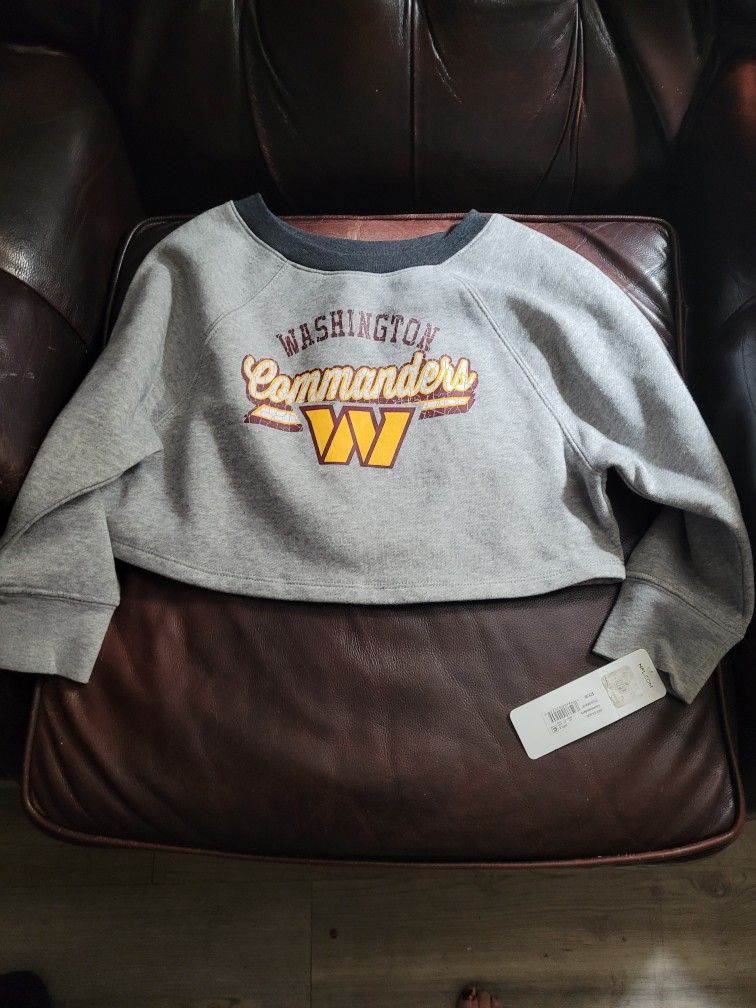Girls NFL Washington Commanders Cropped Swearshirt Sz XS ( 4- 5)