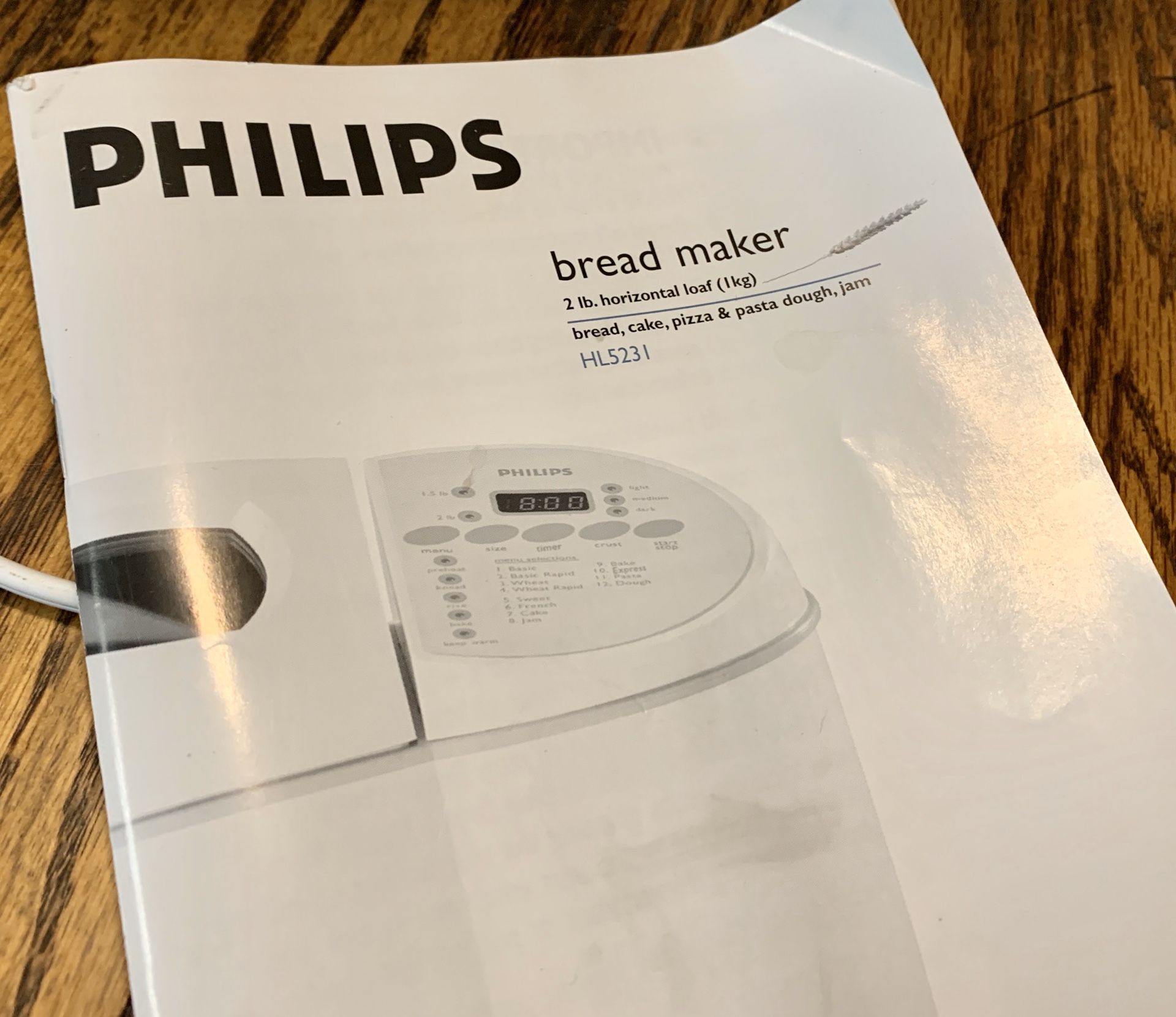 Philips Bread Maker Machine Model HL5231