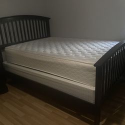 Full Size Bed w/ Night stand (Mattress and Box Spring Included) 