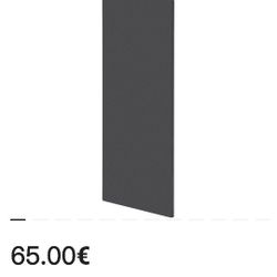 Urinal Separator Screen, Men's Wall Urinal Separator Screen, Black, 40*90cm