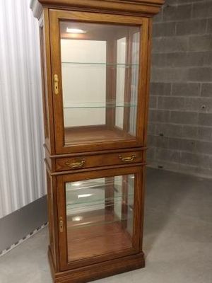 Jasper Cabinet Solid Oak Display China Curio Cabinet For Sale In