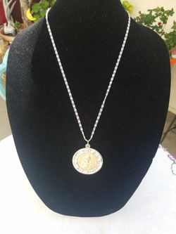 Front And Back Of Jesus Necklace