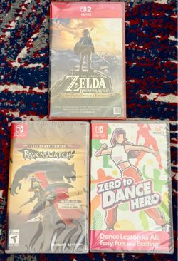 Switch games Zelda+ Ravenswatch+zero to Dance